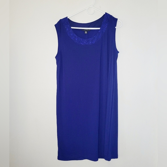 R & M Richards Dresses & Skirts - R&M Richards 3221 Sleeveless Evening Dress Royal Blue No Jacket Size 16 Knee